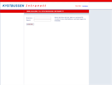 Tablet Screenshot of intranett.kystbussen.no