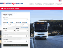 Tablet Screenshot of kystbussen.no